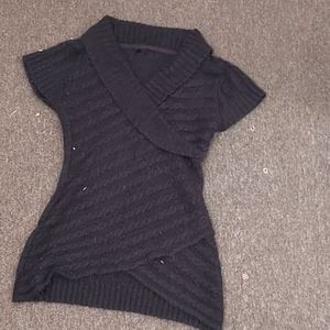 Purple knitted shirt